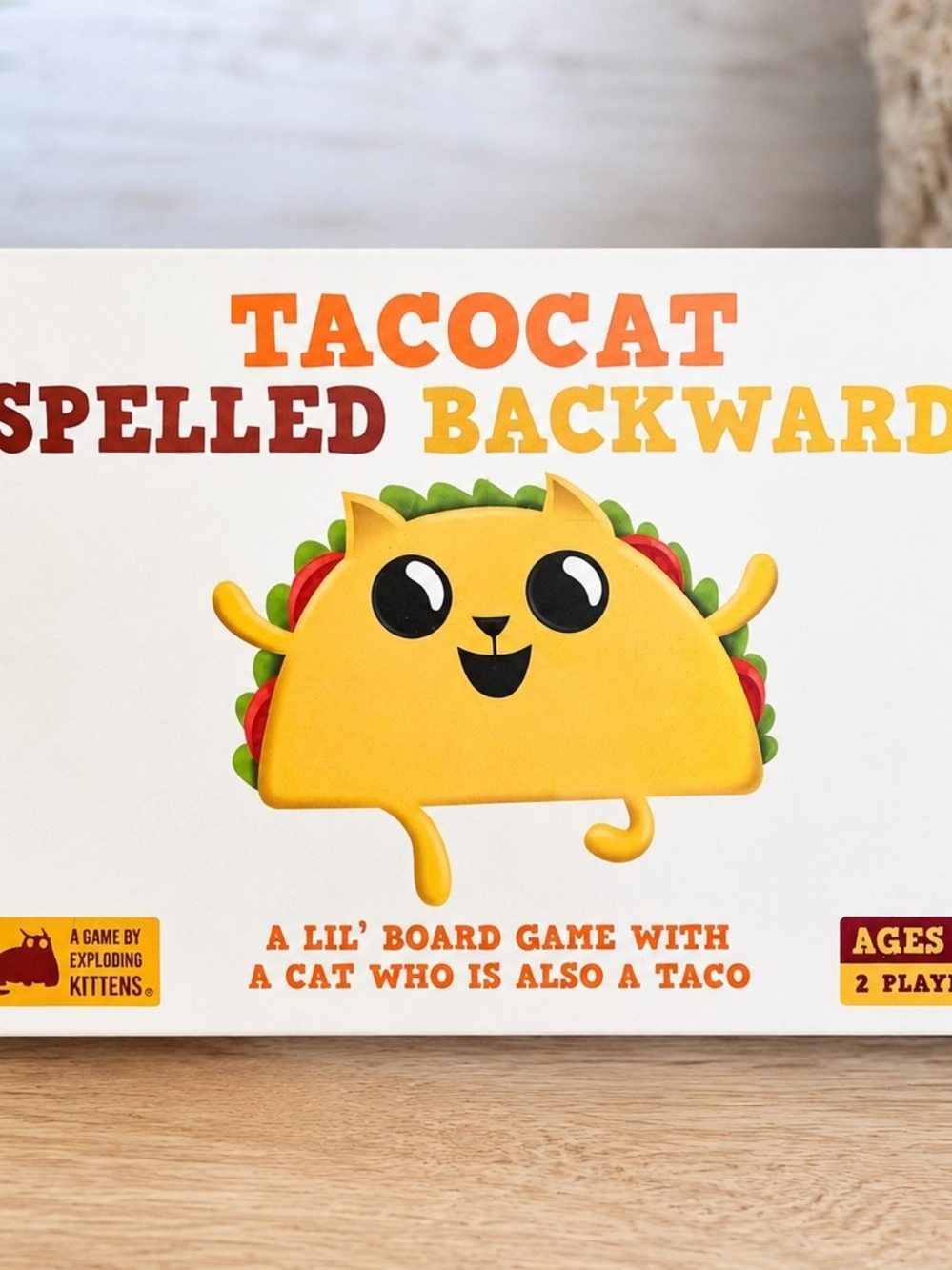 Exploding Kittens Tacocat Spelled Backwards Board Game Complete Family Card Game